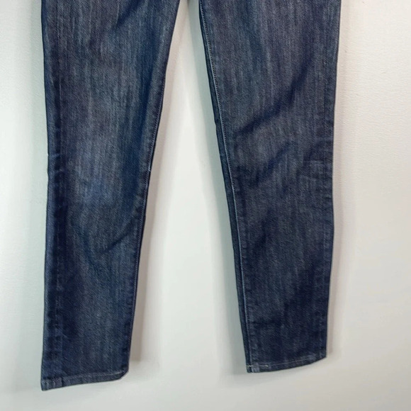 PAIGE Premium Denim Skyline Skinny Jeans Blue Dark Wash Low Rise Ankle Length 25 - Picture 5 of 12
